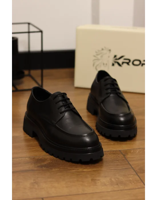 Arvo Hakiki Deri Siyah Klasik Ayakkabı