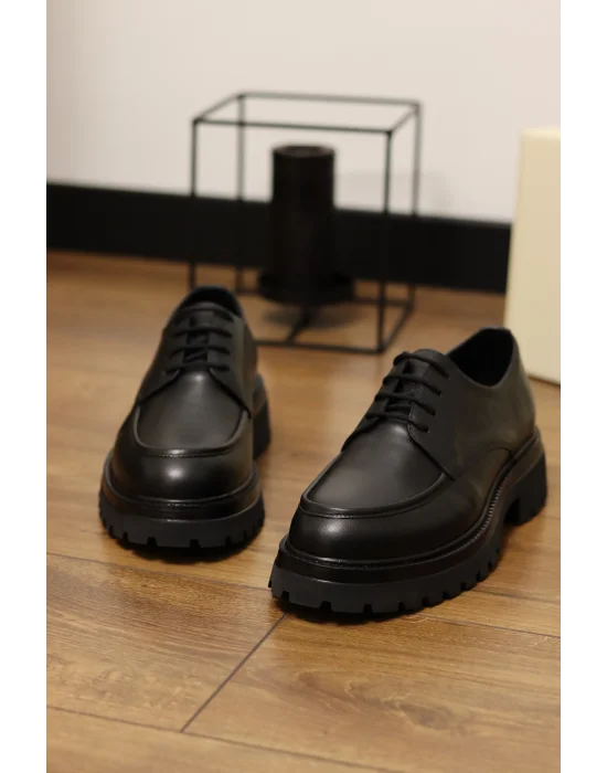 Arvo Hakiki Deri Siyah Klasik Ayakkabı