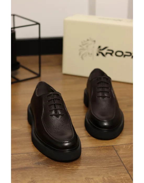 Dante Hakiki Deri Kahverengi İtalyan Klasik Ayakkabı