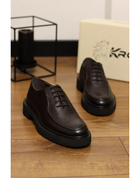 Dante Hakiki Deri Kahverengi İtalyan Klasik Ayakkabı