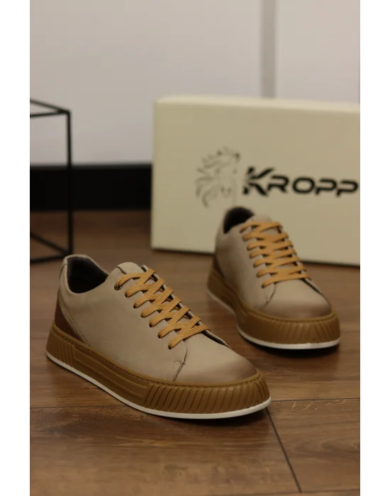 Harbor Hakiki Nubuk Deri Kum Sneaker