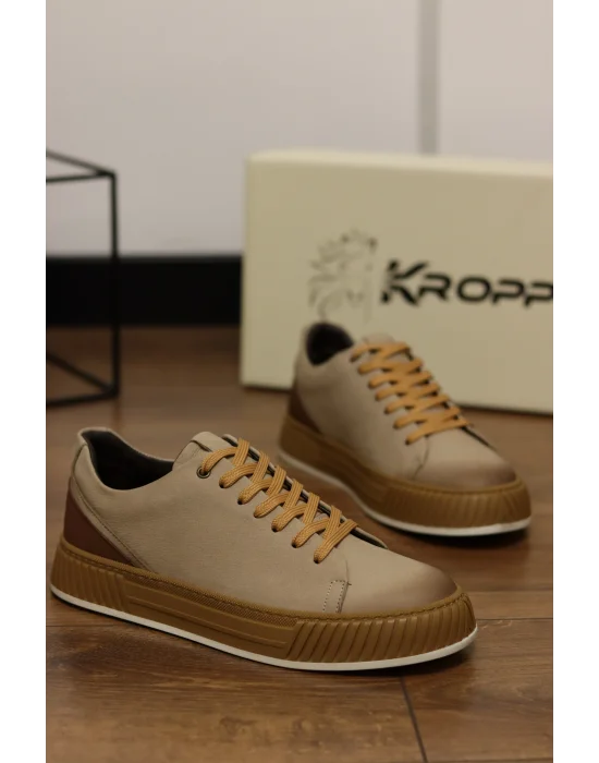 Harbor Hakiki Nubuk Deri Kum Sneaker