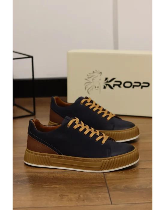 Harbor Hakiki Nubuk Deri Lacivert Sneaker
