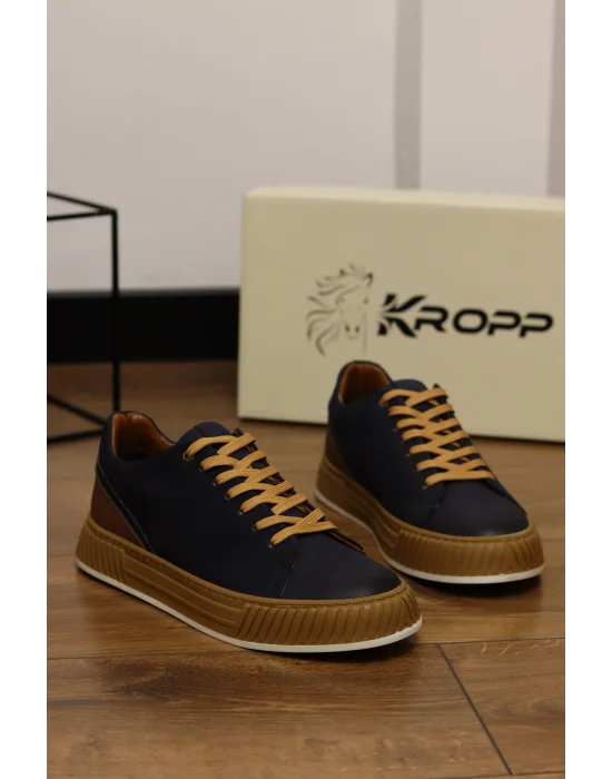 Harbor Hakiki Nubuk Deri Lacivert Sneaker