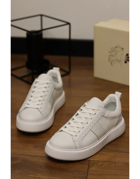 Tuscon Beyaz Hakiki Deri Eva Taban Sneaker