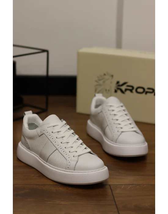 Tuscon Beyaz Hakiki Deri Eva Taban Sneaker