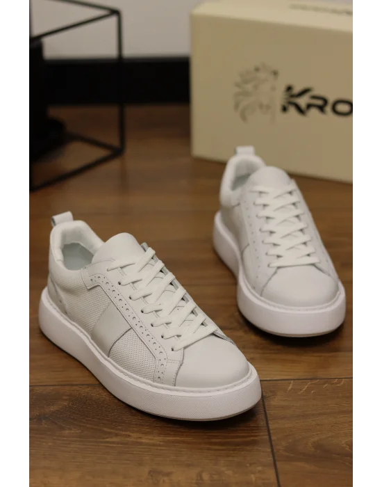 Tuscon Beyaz Hakiki Deri Eva Taban Sneaker