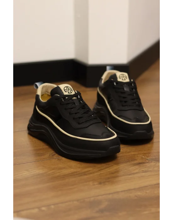 Vanta Hakiki Deri İthal Taban Sneakers Ayakkabı