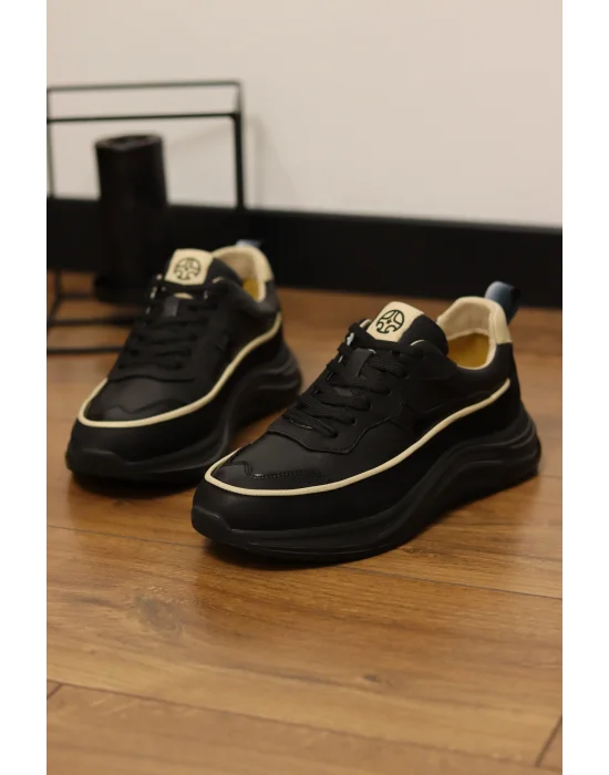 Vanta Hakiki Deri İthal Taban Sneakers Ayakkabı