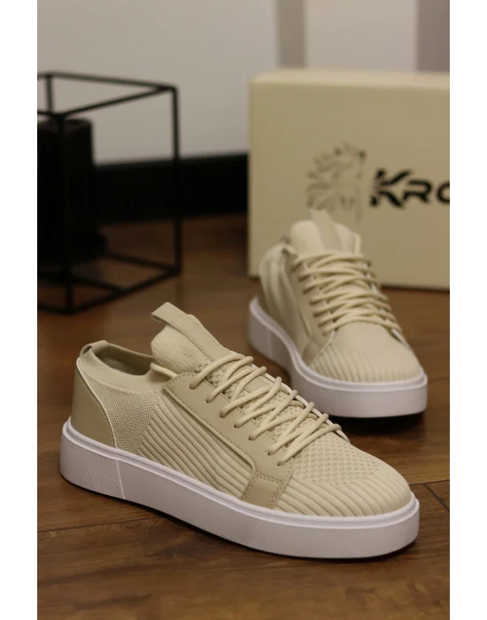 Vibe Bej Triko Sneaker