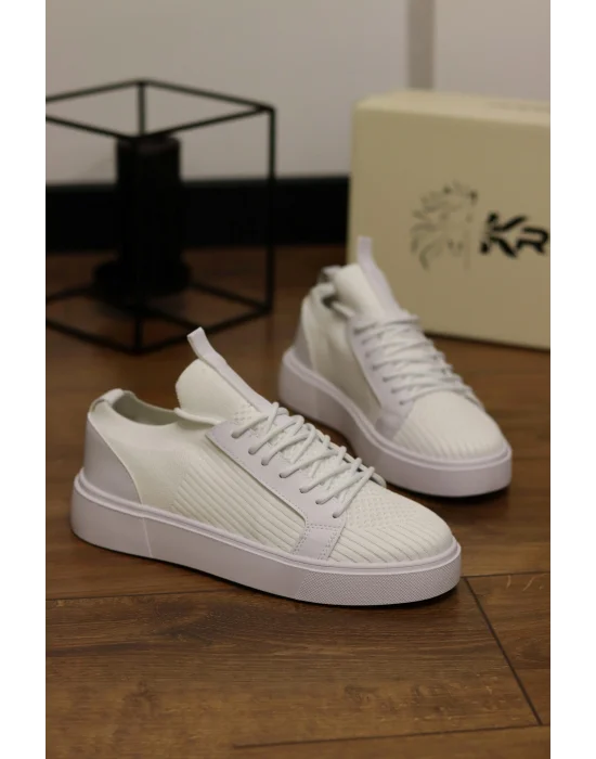 Vibe Beyaz Triko Sneaker