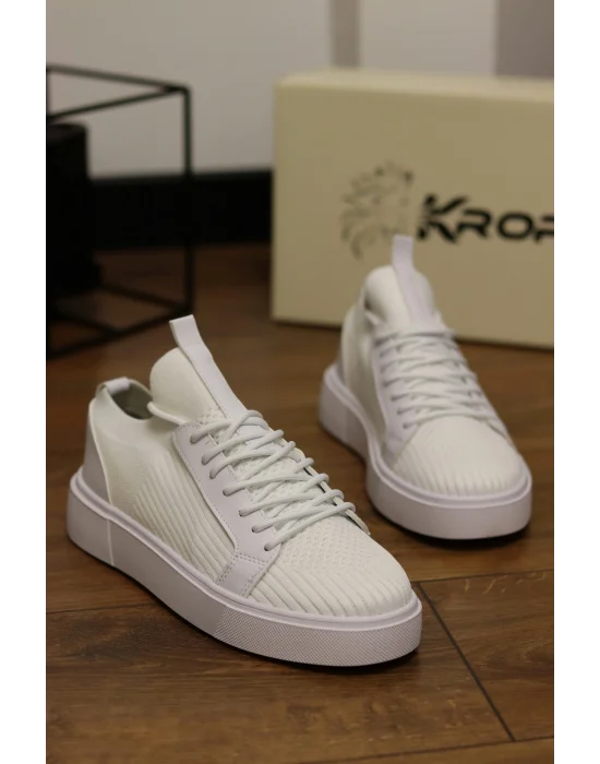 Vibe Beyaz Triko Sneaker