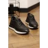 Sigma Siyah Hakiki Deri İthal Taban Sneakers