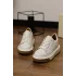 Lord Hakiki Deri Floter Baskı Beyaz Sneaker