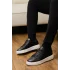 Hakiki Deri Eva Taban Siyaha Beyaz Sneaker