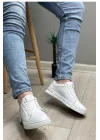 Hakiki Deri İthal Termojel Taban Beyaz Sneaker