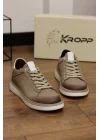 Carve Hakiki Nubuk Deri Bej Sneaker Ayakkabı