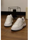 Grand Hakiki Deri Bayaz Eva Taban Sneaker Ayakkabı