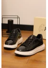 Bold Hakiki Deri Siyah Rugan Sneaker