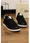 Carve Hakiki Nubuk Deri Siyah Sneaker