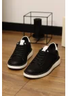Carve Hakiki Nubuk Deri Siyah Sneaker
