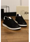 Carve Hakiki Nubuk Deri Siyah Sneaker