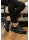 Draco Hakiki Deri Siyah İthal Taban Erkek Sneakers