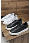 Hakiki Deri Lux Siyah Eva Taban Sneaker