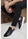 Hakiki Deri Siyah Süet ve Cilt Eva Taban Sneaker