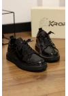 Noire Hakiki Rugan Deri İthal Taban Sneaker