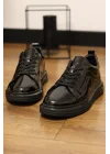 Noire Hakiki Rugan Deri İthal Taban Sneaker
