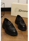 Orbis Hakiki Deri Kroko Desenli Loafer