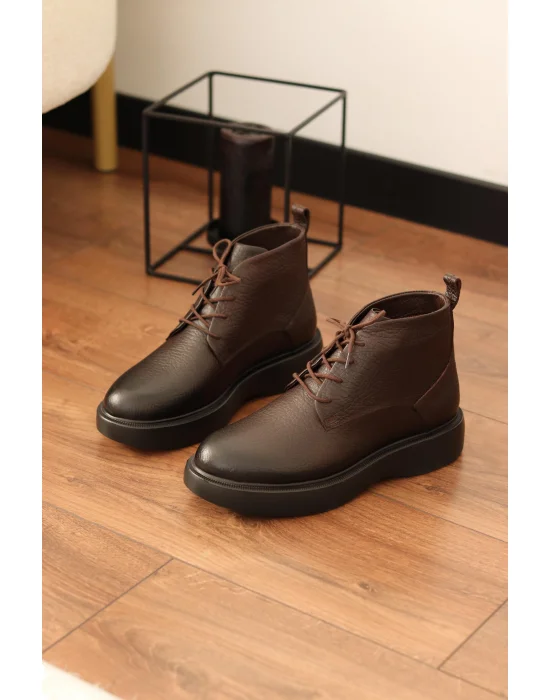 Gravy Hakiki Deri Arizona Acı Kahve Eva Taban Bot