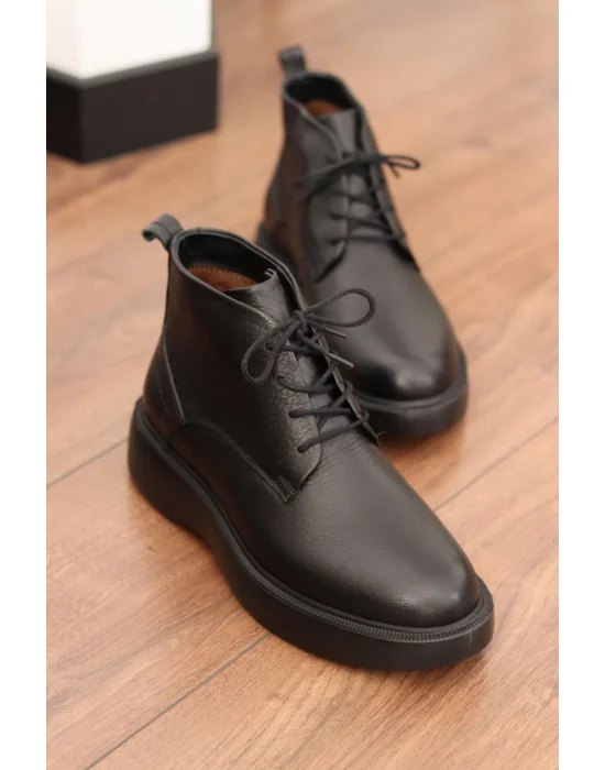 Gravy Hakiki Deri Arizona Siyah Eva Taban Bot