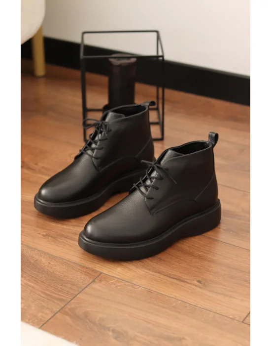 Gravy Hakiki Deri Arizona Siyah Eva Taban Bot