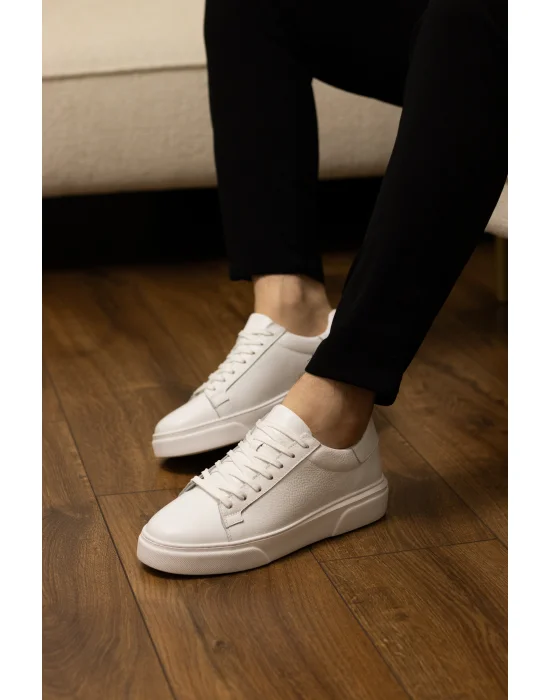 Hakiki Deri Eva Taban Beyaz Sneaker