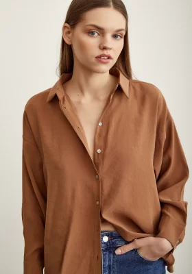 Basic Modal Shirt Brown