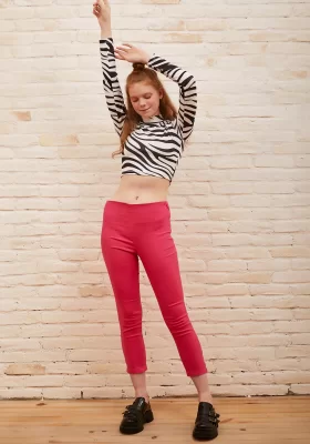 Zippered Leggings Fuchsia