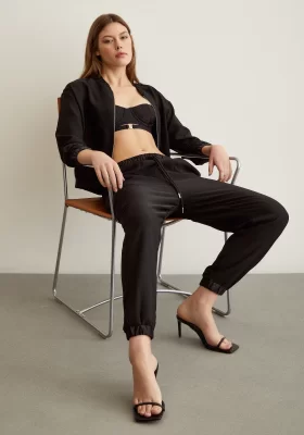 Track Suit with Lycra Black