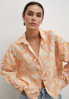 Marbled Shirt Orange