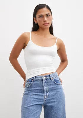 White Strap Top