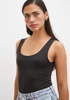 Padded Tank Top Black