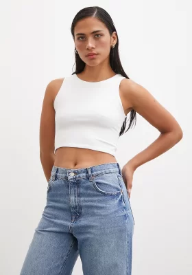 Basic Crop Top Beyaz