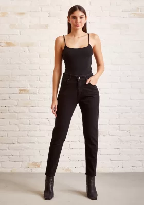 Skinny Black High Waist Jeans Black