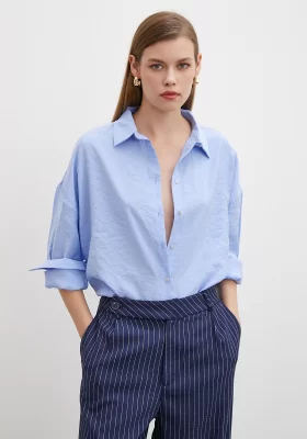 Basic Modal Shirt Blue