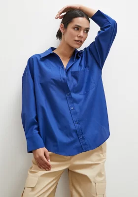 Poplin Shirt Navy