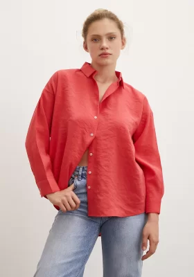 Basic Modal Shirt Coral