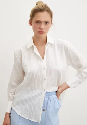 Striped Shirt White