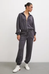 Elasticated Pocket Sweatpants Smoke