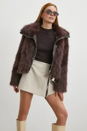 Deri Garnili Lolita Mont Kahve